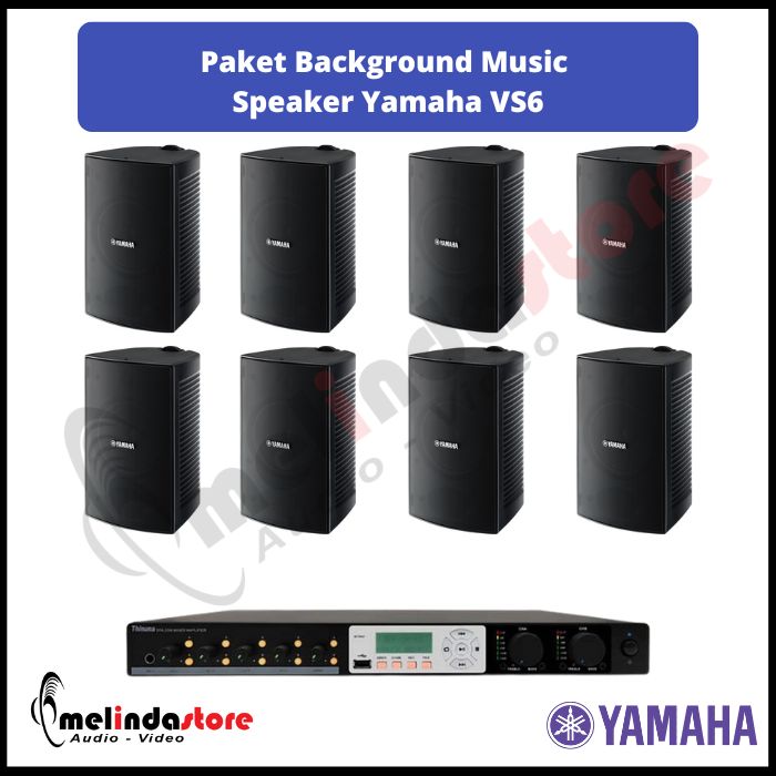 Paket Background Music Indoor Outdoor Speaker Yamaha | 8 Speaker